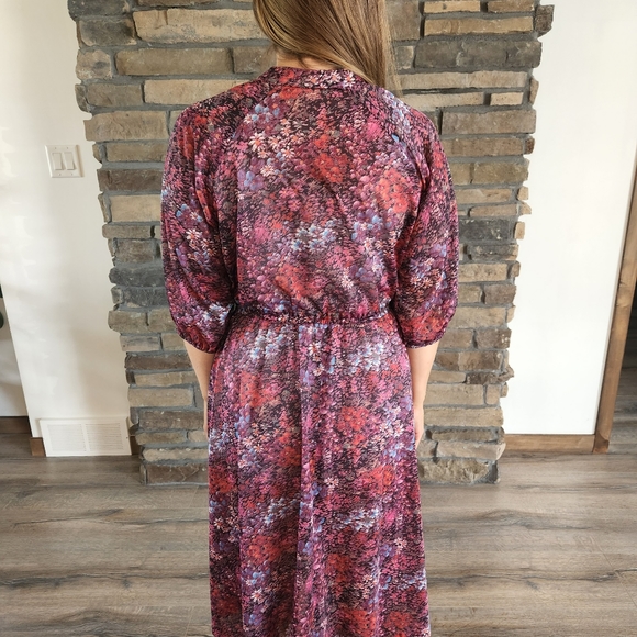 Sheer colourful Vintage Dress - Picture 2 of 2